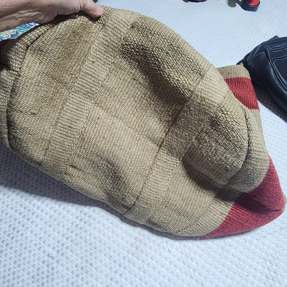NUKU EUC XXL JUTE HEMP STORAGE LAUNDRY CLOTHING TOY ETC TOTE